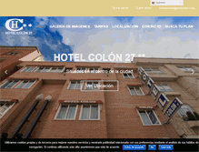 Tablet Screenshot of hotelcolon27.com